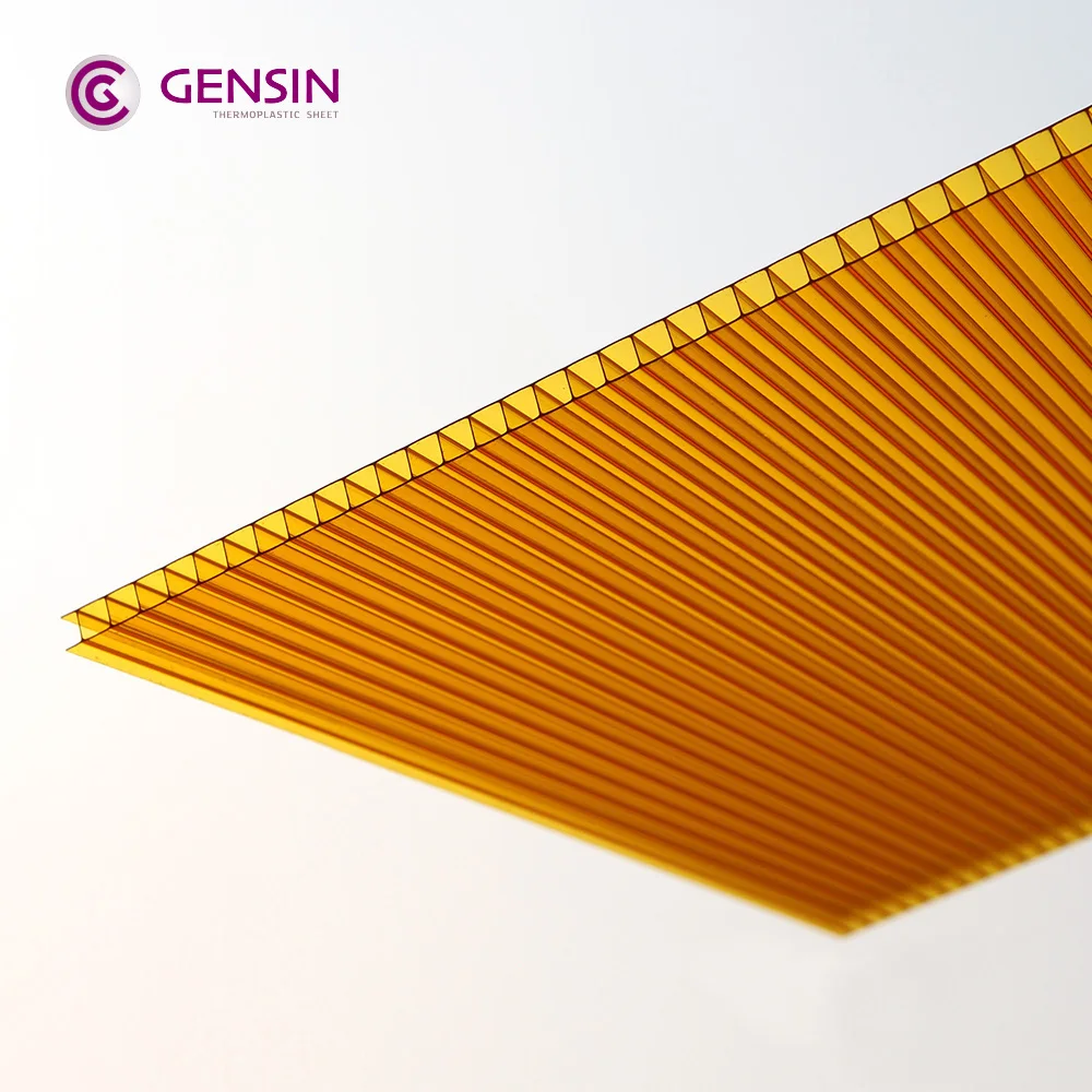 
 Поликарбонатный Лист Lexan с защитой от УФ-лучей, прочная Кровельная Панель для светильника и теплицы, цена производителя, двойной полый лист  