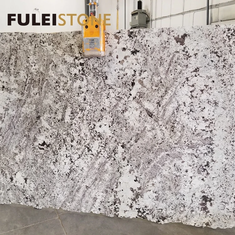 Best quality natural brazilian exotic alaska white granite slabs for countertops