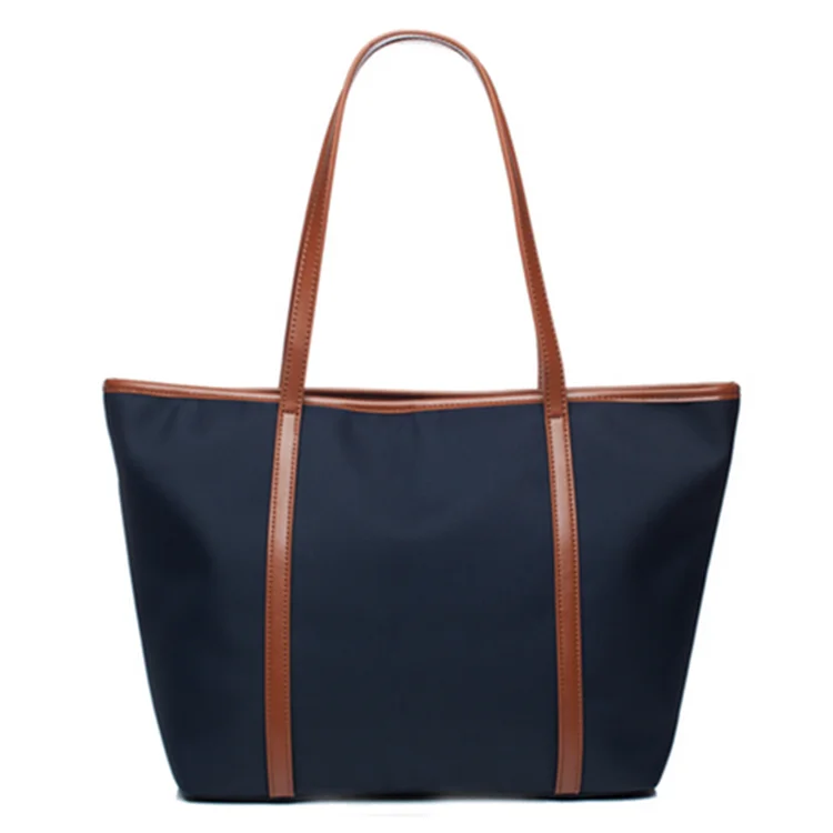 Custom Logo Open Closure New Style Fashionable Women Durable Water Resistant Classical Extra Large Solid Pattern Tote Handbag