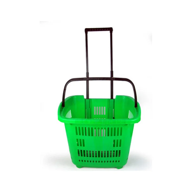 China supplier high quality colorful supermarket plasticshopping basket