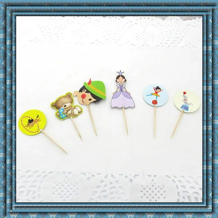 Wholesale high quality Happy birthday cake Tooth Pick decoration
