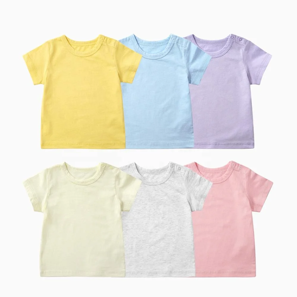 
Factory custom wholesale customized short sleeve blank bamboo cotton baby t-shirts 