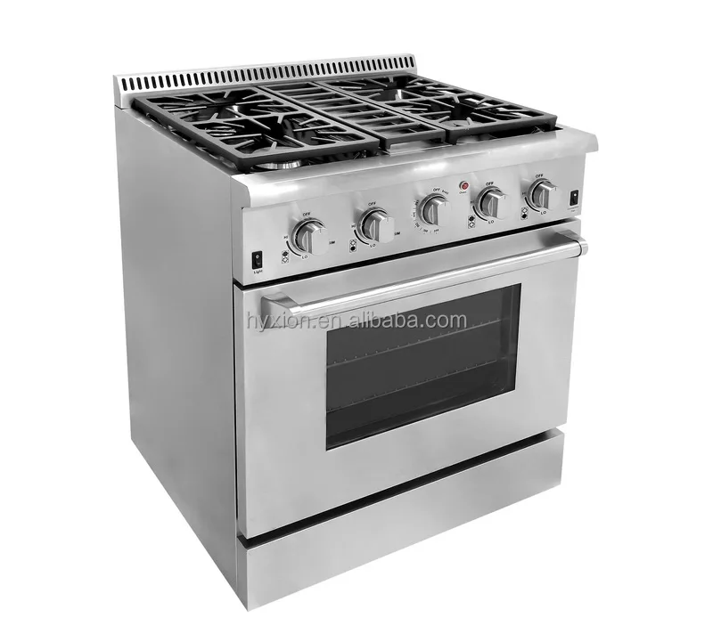 Commercial kitchen professional electric chinese 4 burners gas cooking range prices