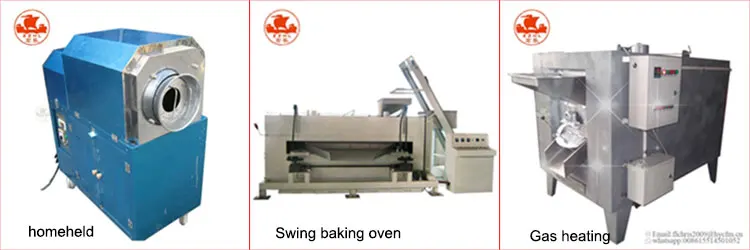 
healthy gas type walnut roaster peanut roasting machine 