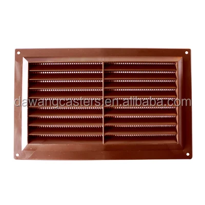 Прямоугольное коричневое фиксированное пластиковое вентиляционное отверстие 9*6 дюймов от производителя