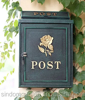 Sindom New Design Outdoor Wall Mount Residential Aluminium Mailbox