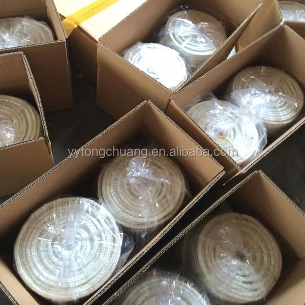 High Temperature Heat Resistant Fiberglass Braided Square Rope for sealing