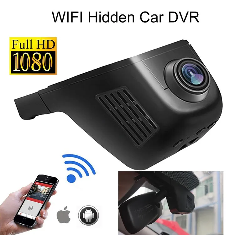 Универсальная Скрытая Автомобильная камера 1080P с Wi-Fi, Автомобильный видеорегистратор, мобильный, удобный в эксплуатации