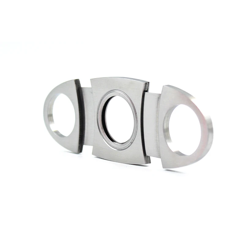 2019 New Good Quality manufacturer Oval Cigar Scissors Stainless Steel Silver Custom Logo wholesale