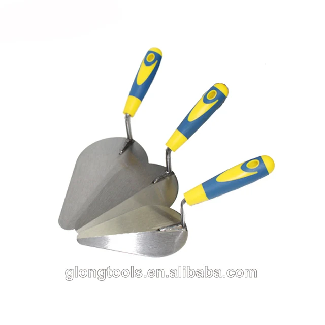 Construction hand tools Bricklaying trowel with Rubber Handle