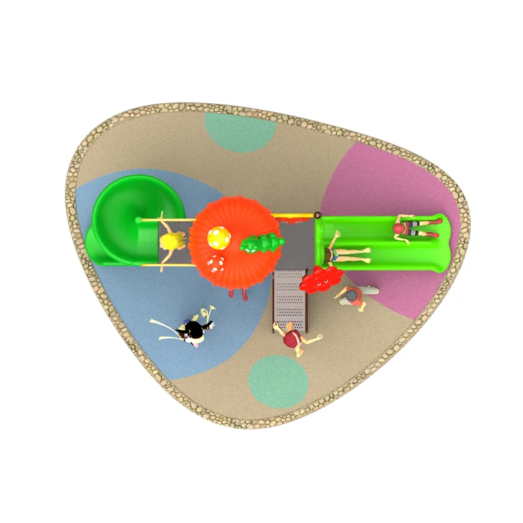 Colorful Slide Tude Amusement Park Equipment