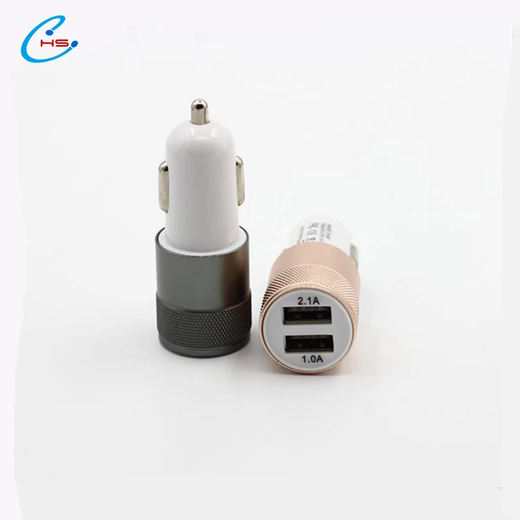 
High Quality Promotional Dual Port Usb Car Charger For Iphone 