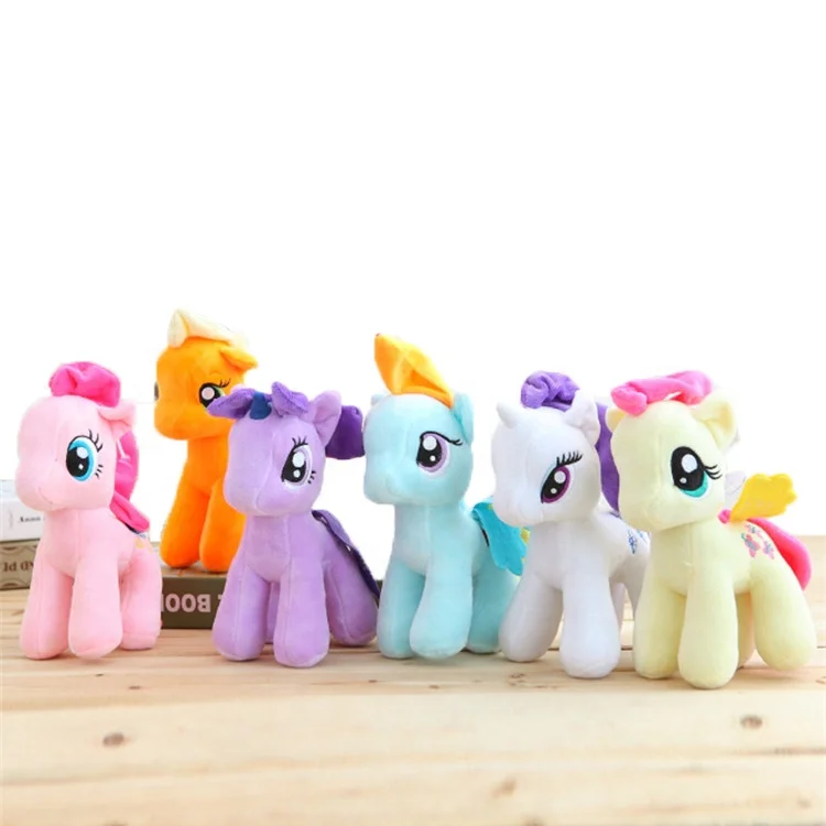 
Wholesale Cheap Stuffed Unicorn Animal Plush Horse Little Horse Pony Baby Toy 