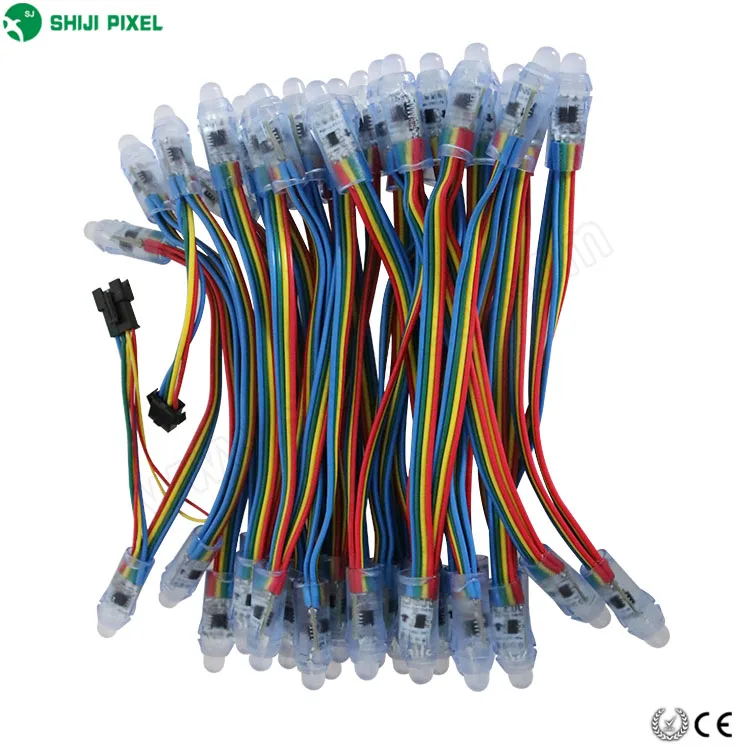 
Trade Assurance 5V 12V Digital Colorful DMX Led Lighting 12mm Point Source UCS512 Bullet Pixel Led Light 