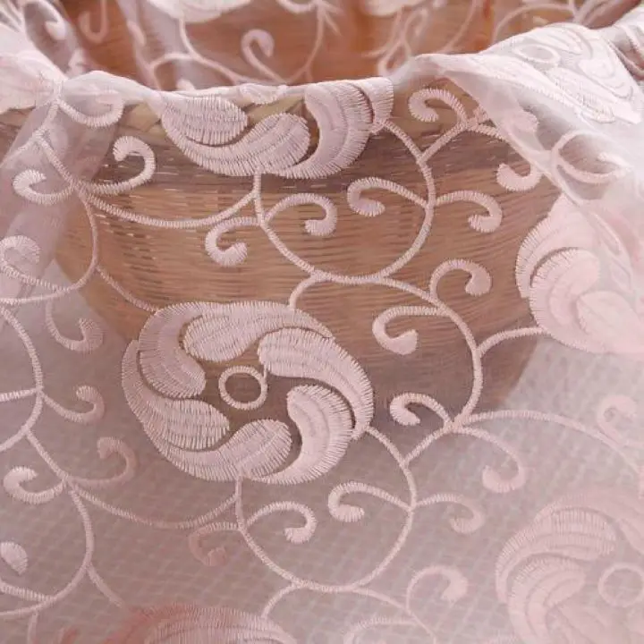 Wholesale 100 Pure Printed White Wedding Dress Lace Fabric Silk Organza Embroidered Fabric for Making Dress Wedding