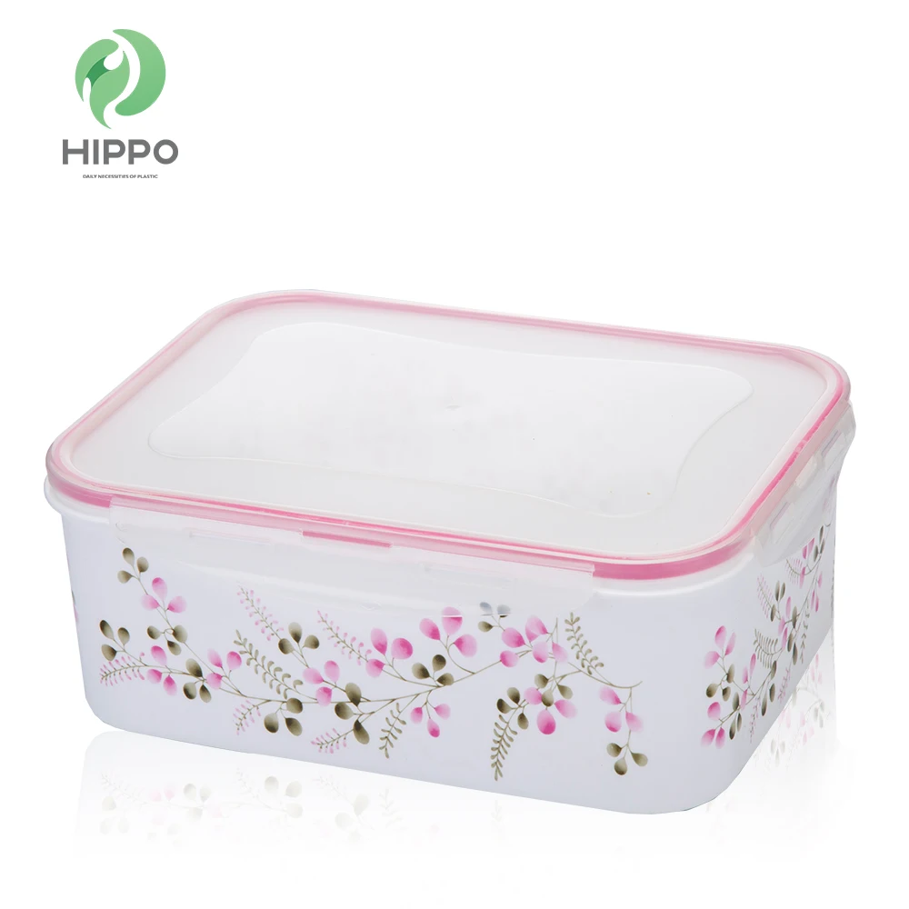 Popular eco friendly plastic food container set with lid