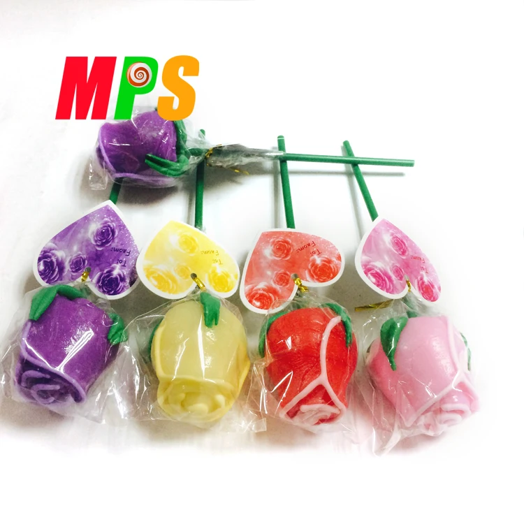 Леденцы в форме цветка розы