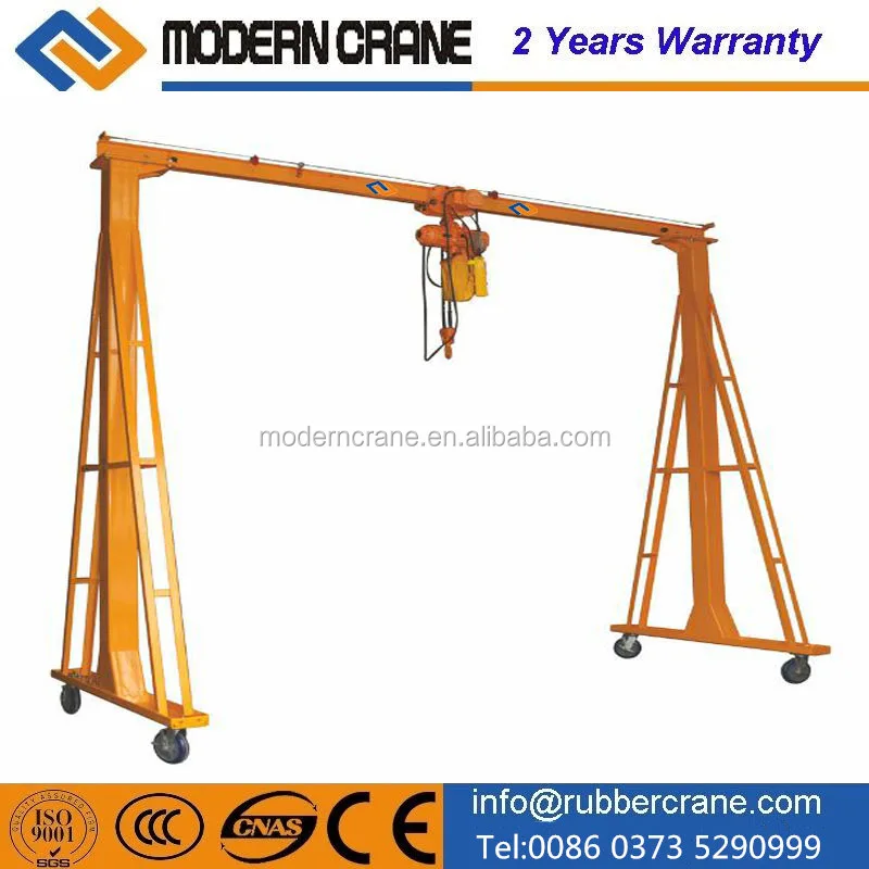 5T Mini mobile gantry crane workshop portable small gantry crane
