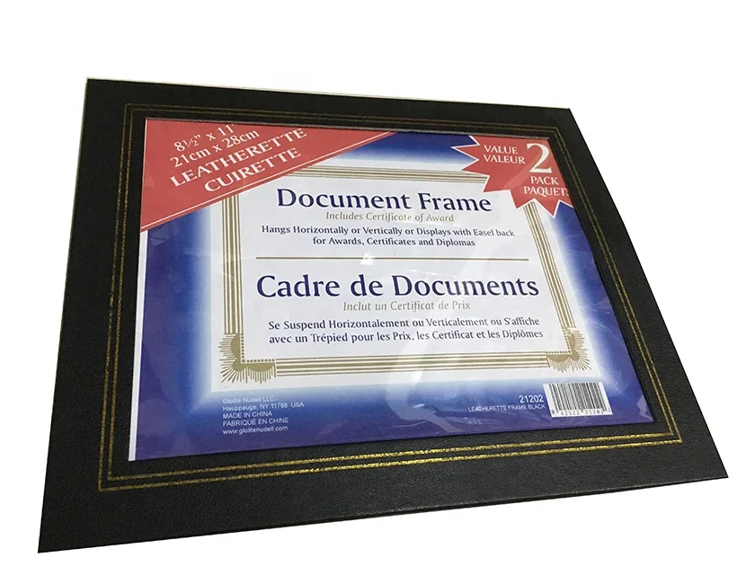 Certificate document paper frame Premium Document frame Diploma stand frame A4 paper photo holder