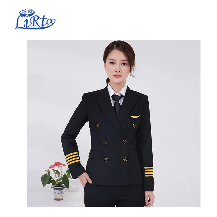 OEM женские Airline летная куртка пилота форма пилота для девочек, костюм с футболкой