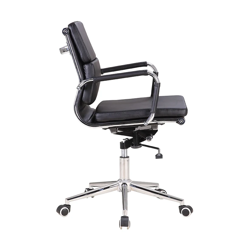 
Good selling elegant low back soft pad swivel ergonomic office computer chair 