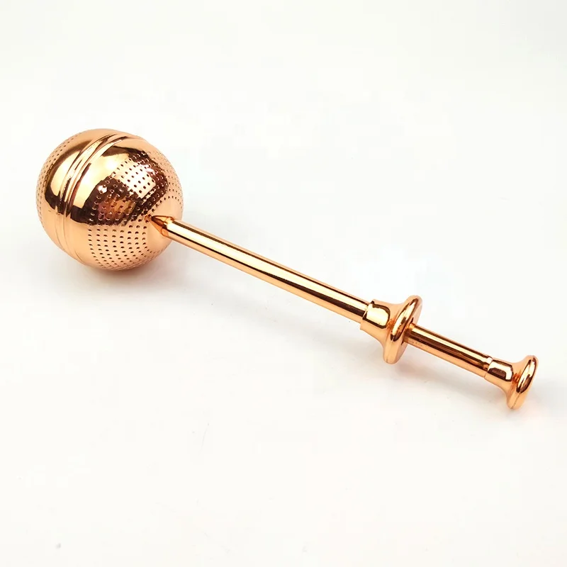 
Ситечко для заваривания чая из нержавеющей стали с фильтром, чайный шар с длинной ручкой 