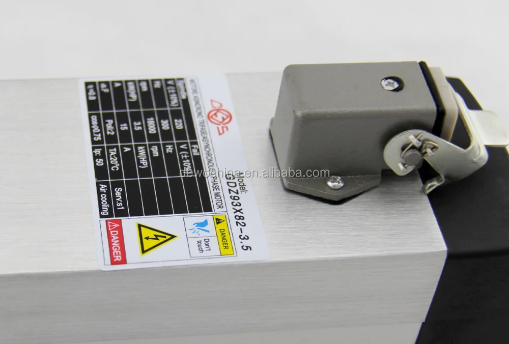 220V, 3.5KW Air Cooling Spindle Motor in China