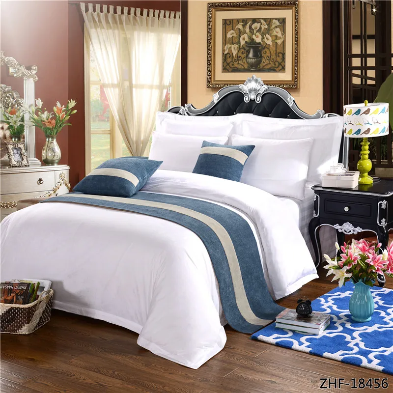 Solid Bed Runner Scarf Protector