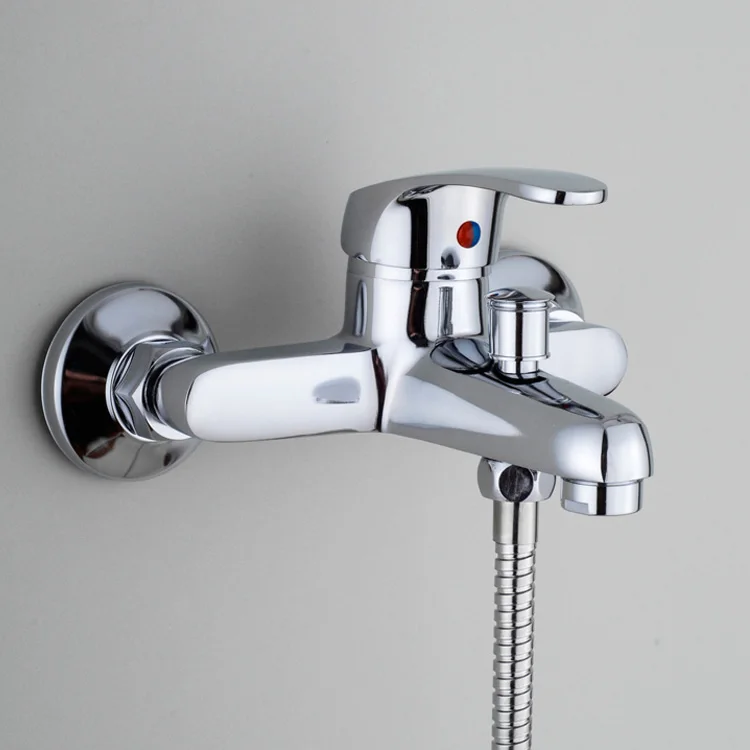 
zinc alloy bady bathroom wall mounted bath faucet 