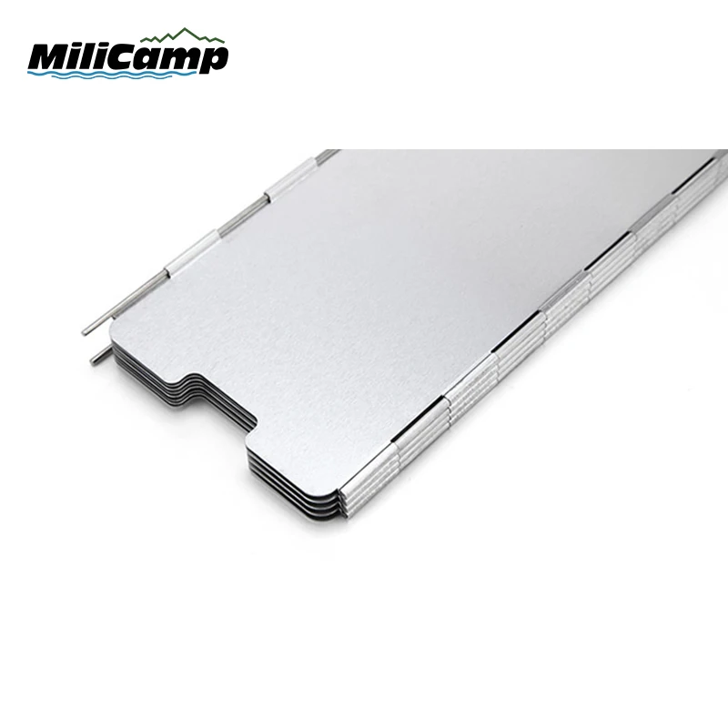 Camping aluminium Folding wind screen stove windshield