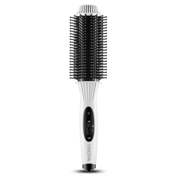 
electric ceramic hair straightener brush custom straightening Comb 