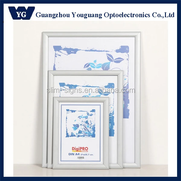 Wall Mounted Snap Poster Aluminum Frame A0 A1 A2 A3 A4 Sizes