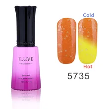 New YEAR Sales iLuve Chameleon Nail Gel Polish 12ml Temperature Color Change Nails Enamel Soak off LED UV Nail Polish Salon