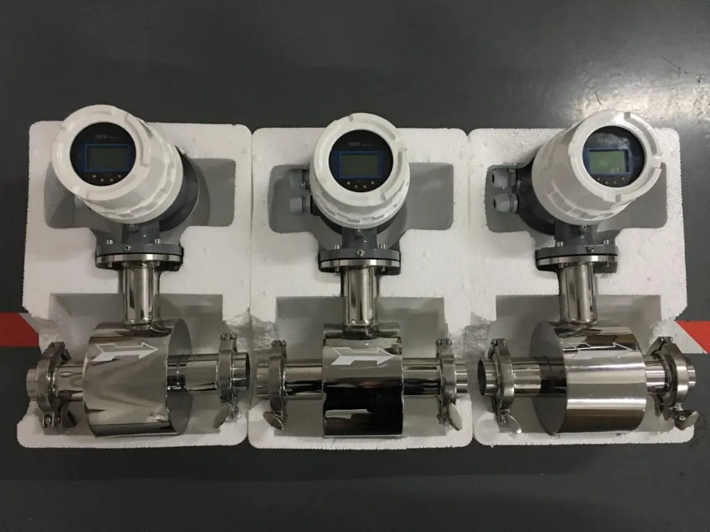 ANSI flange clamp magnetic flow meter China low price various output modes electromagnetic flowmeter