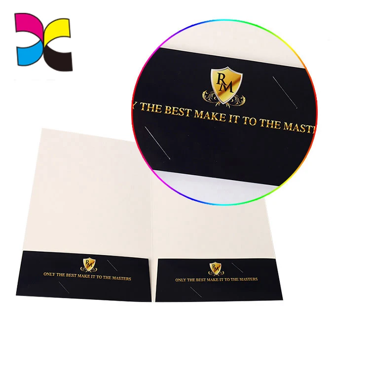 Promotional wholesale high quality presentation custom advertising folder