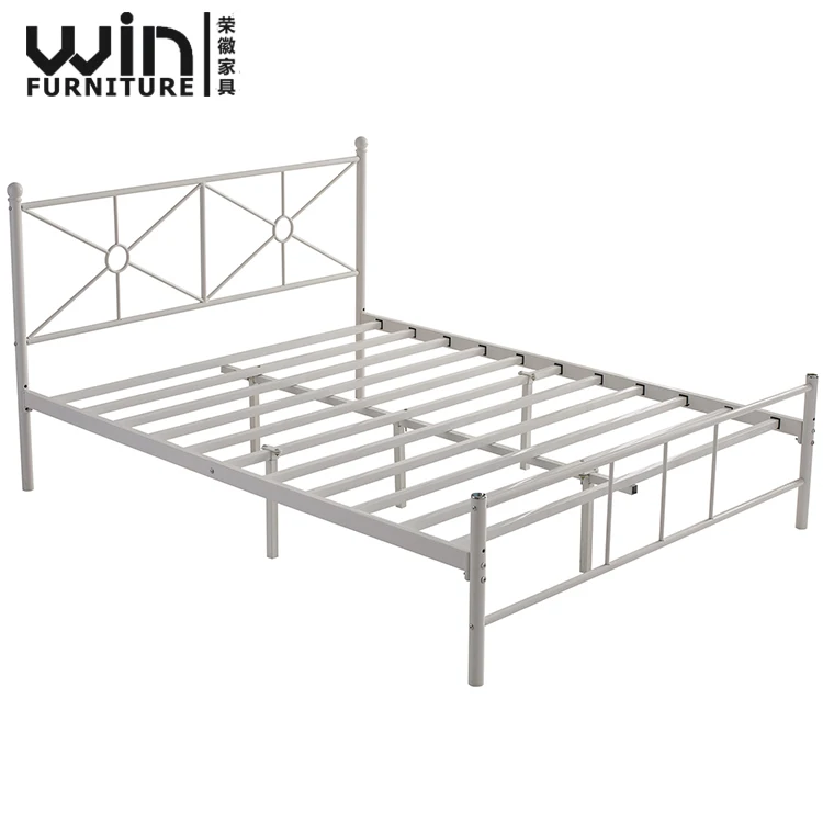 
General Use Apartment Metal Twin Bed Wrought Iron Platform Bed Made in Foshan 