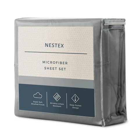 Wholesale 1800 thread count ultra soft wrinkle free Elastic Fitted 4pcs brushed microfiber Bed Sheet set