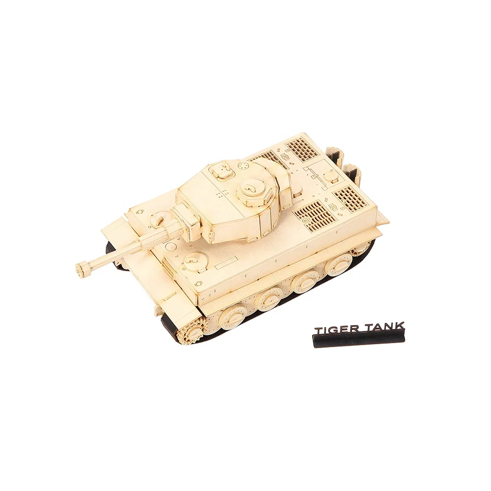 Fantastic gift diy toy 3d paper puzzle tank model