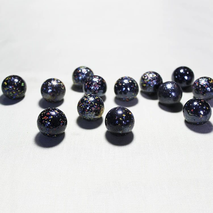 
Sesame pattern frosted round large glass ball for children play 