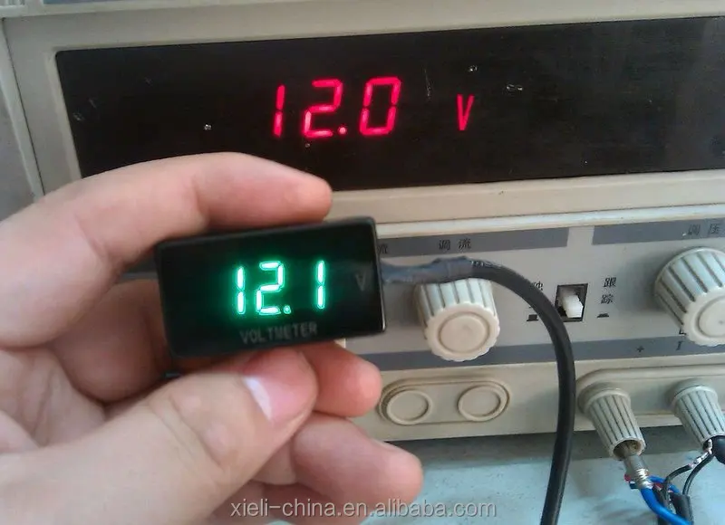 small waterproof motorbike voltmeter