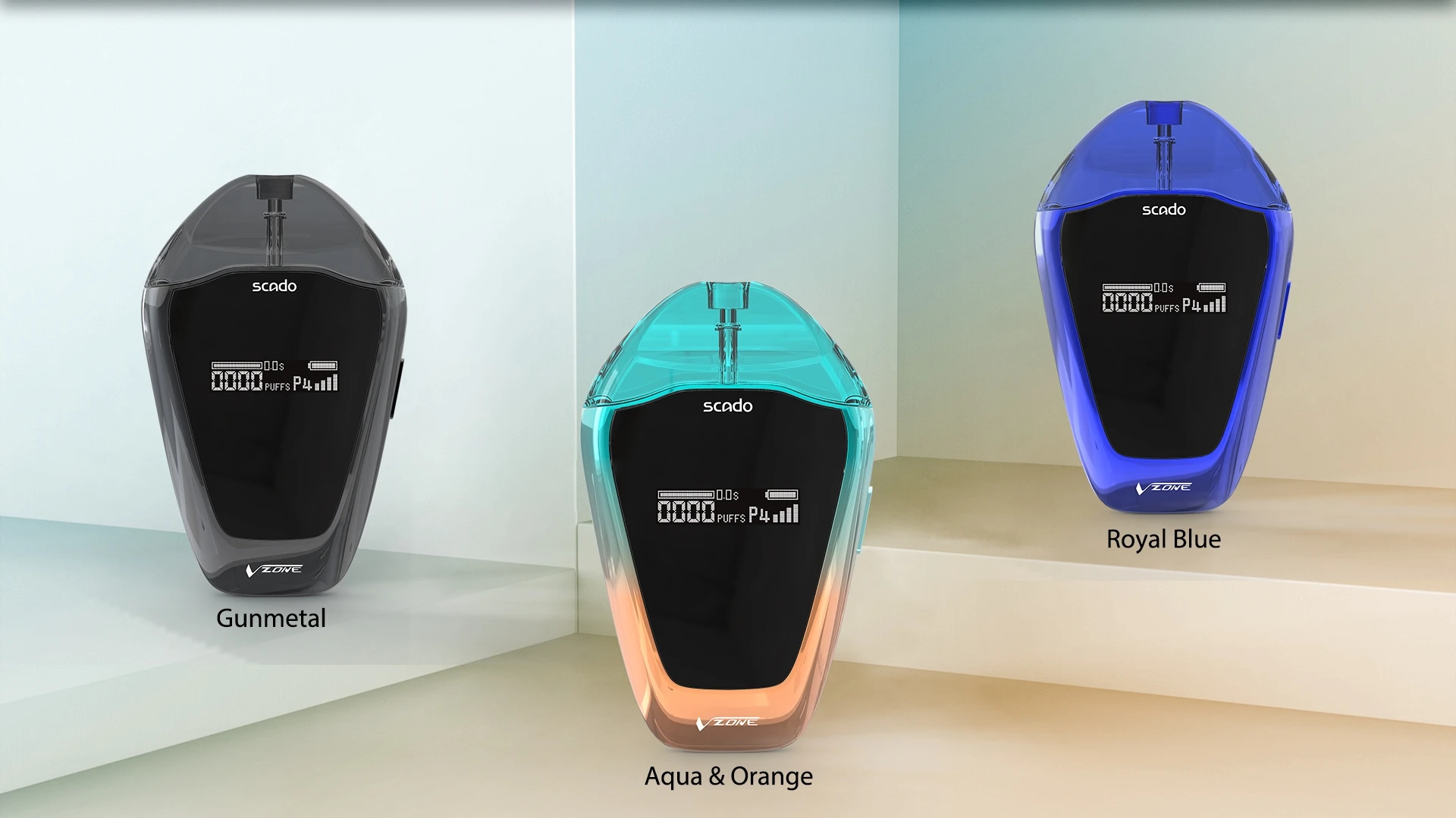 
Newest amazon Pod system starter kit Vzone Scado kit with 4 power level option Refillable Nico e-cigs for sale philippines 