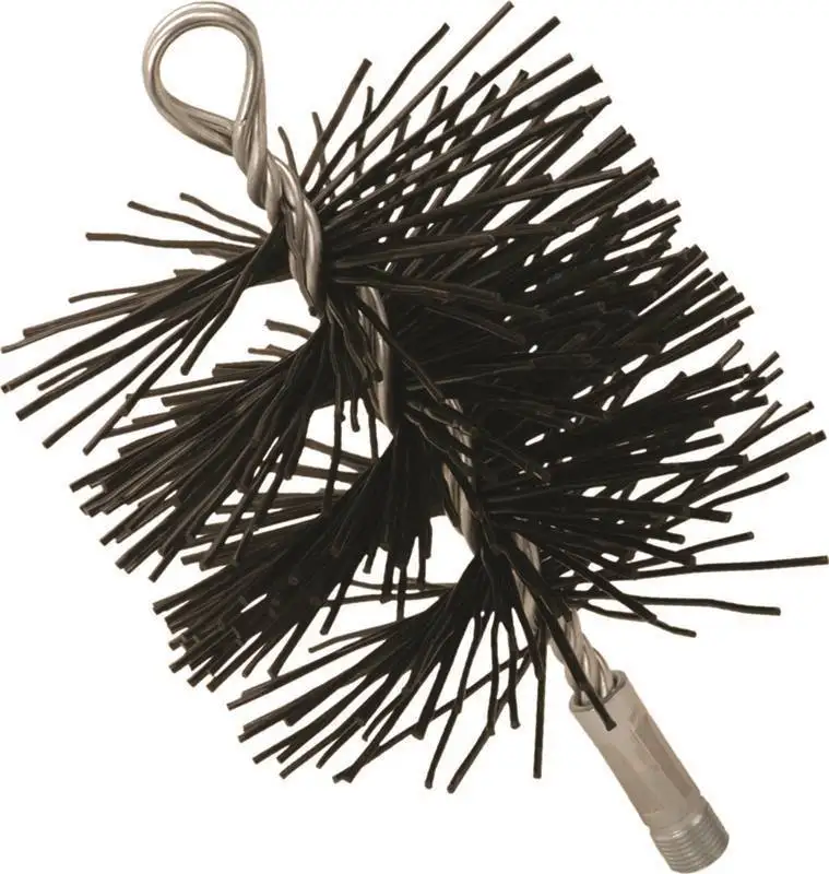 6-inch Round Pellet Stove Poly Fireplace Sweeping Chimney Brush Kit