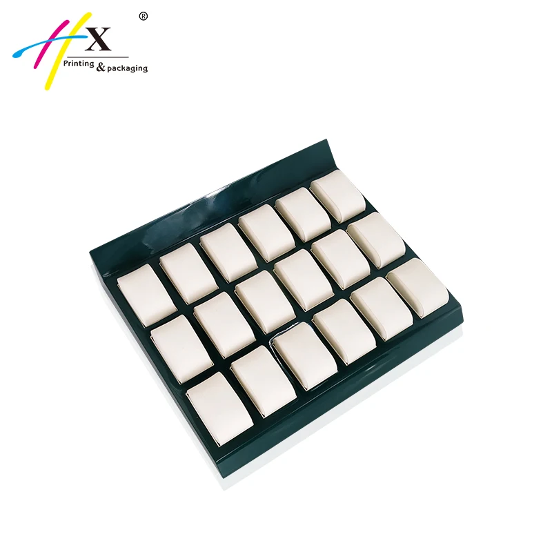 OEM hold 18 watches stand counter wooden watches display tray