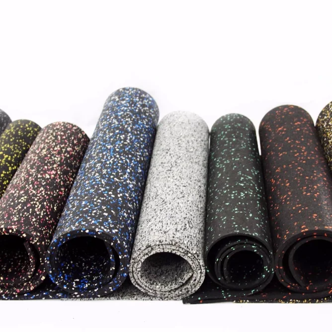 
 Противоударный резиновый напольный рулон для тренажерного зала  