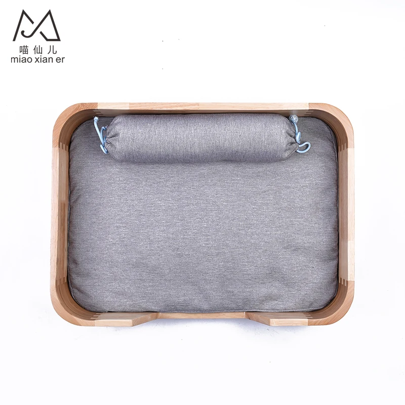 2019 hot sale factory direct supply Solid Wood Cat Bed Cat Furniture