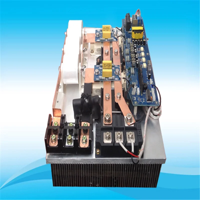 Electromagnetic induction heater for plastic extrusion
