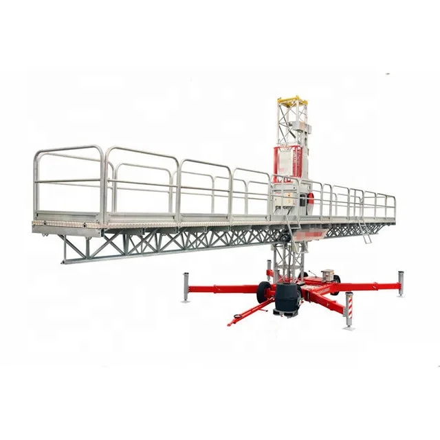 hot sale mast climbing work platform with 700mm*700mm*1508mm mast type