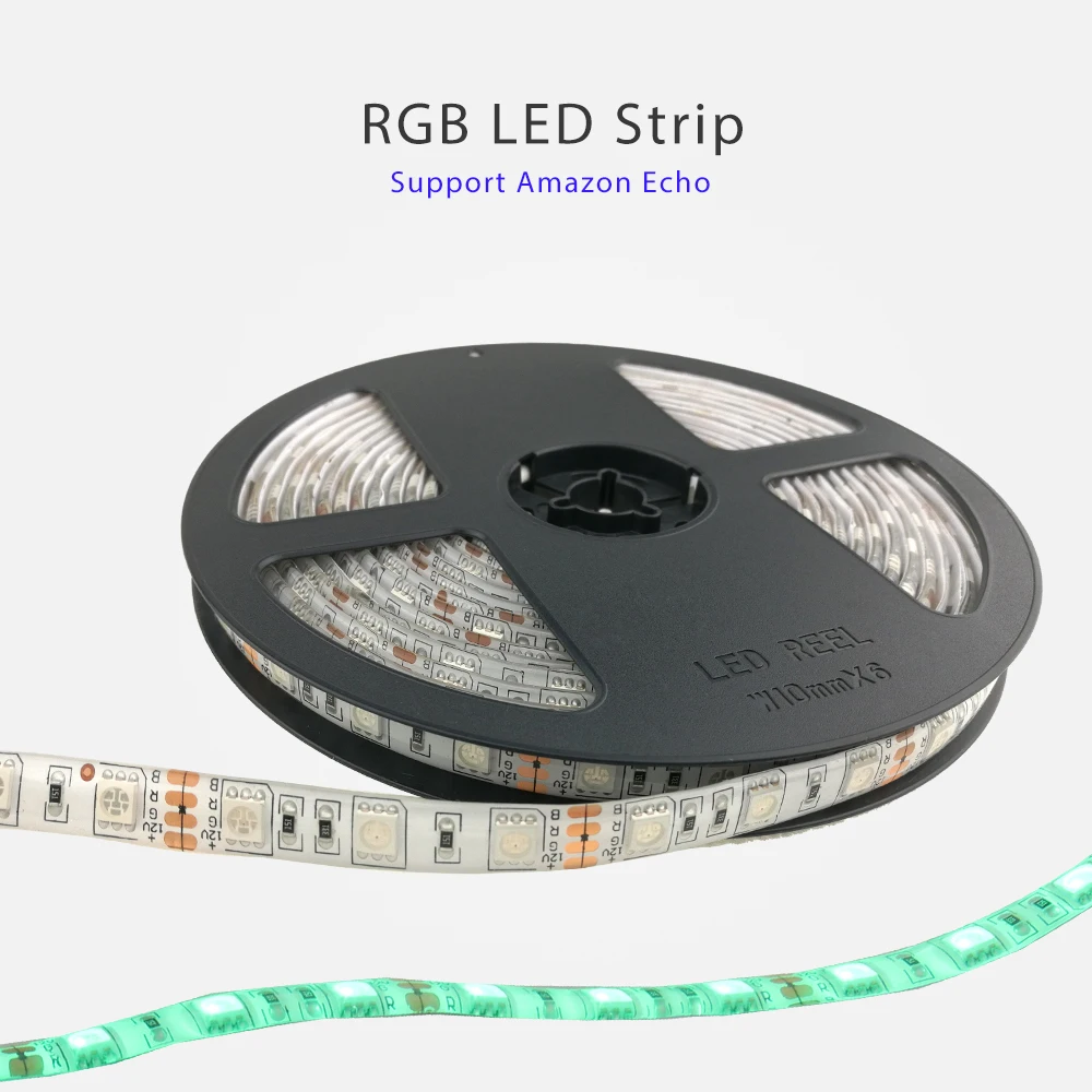 CE FCC RoHS RGB DC12V 72W Remote Control 5050 Wifi Smart LED Strip Light