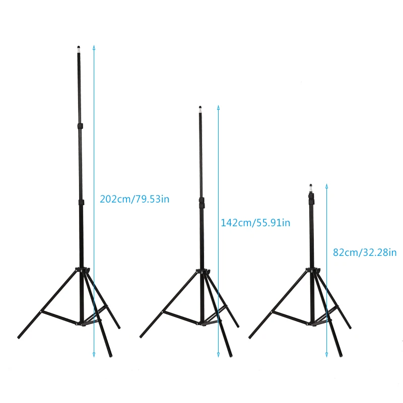 
Photography Kit Photo Studio Lighting Softbox Muslin Backdrop Background with Three Softbox Light Bulbs Stand Set 
