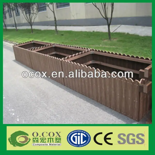Long Type WPC Decorative Flower Garden Fencing/Flower Pot Fence
